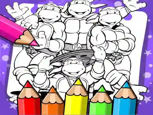 لعبة Ninja Turtle Coloring Book على الانترنت