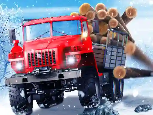 لعبة Truck Driver: Snowy Roads على الانترنت