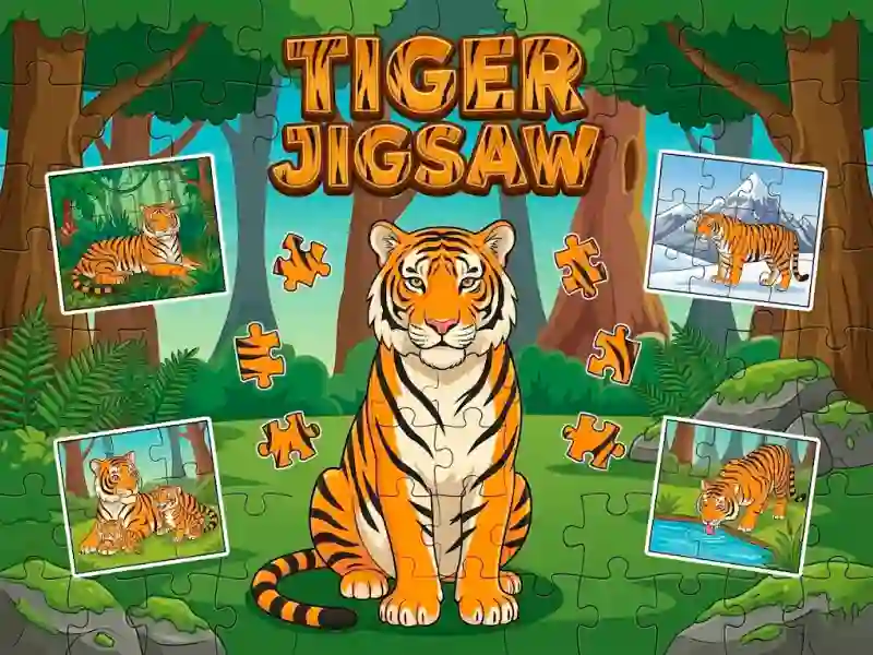 لعبة Tiger Jigsaw على الانترنت