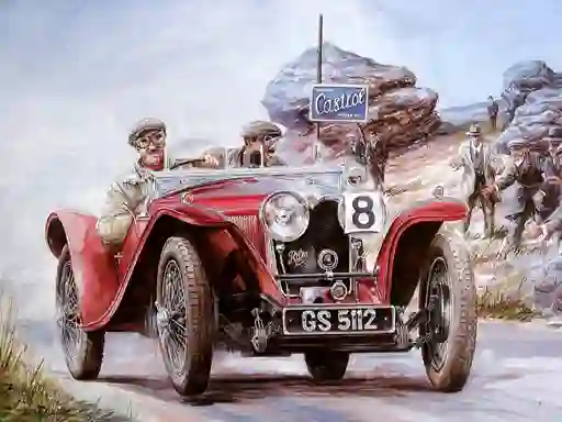 لعبة Painting Vintage Cars Jigsaw Puzzle 2 على الانترنت