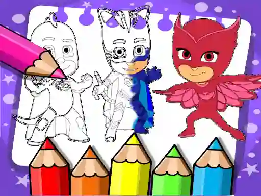 لعبة PJ Masks Coloring Book على الانترنت