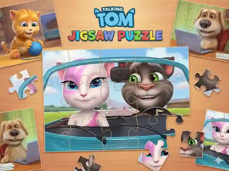 لعبة Talking Tom Jigsaw Puzzle على الانترنت