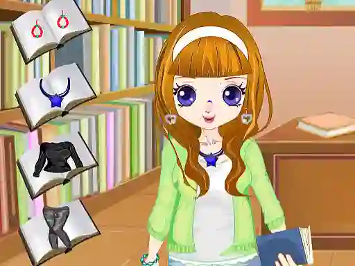 لعبة Library Girl Dressup على الانترنت