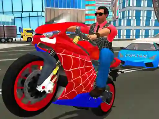 لعبة Hero Stunt Spider Bike Simulator 3d على الانترنت