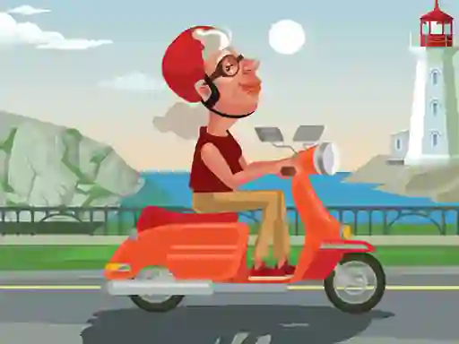 لعبة City Scooter Ride Coloring على الانترنت