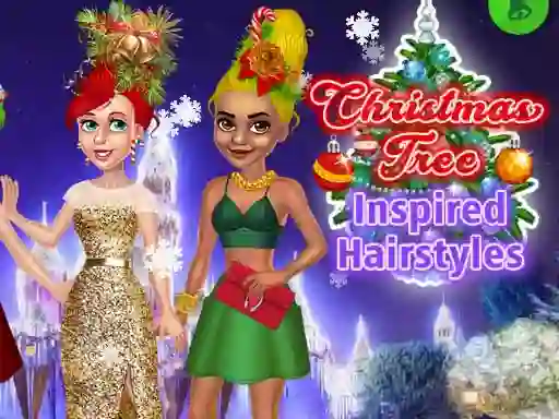 لعبة Christmas Tree Inspired Hairstyles على الانترنت