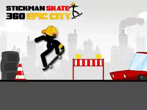 لعبة Stickman Skate 360 Epic City على الانترنت