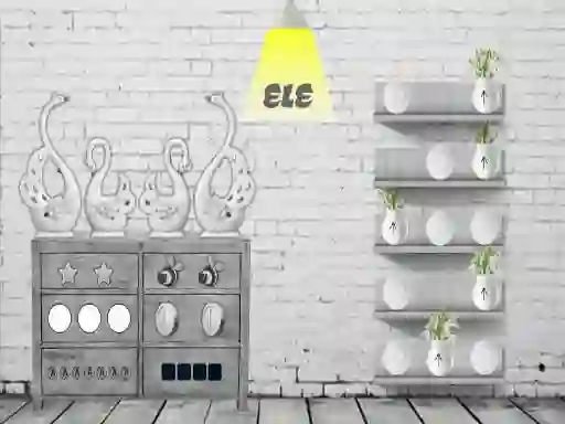 لعبة Black and white House Escape على الانترنت