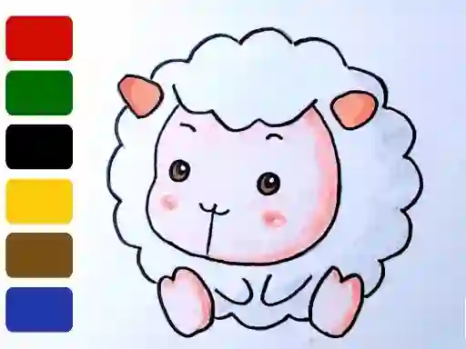 لعبة Baby sheep ColoringBook على الانترنت