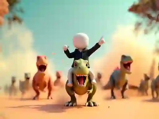 لعبة Stickman: Dinosaur arena على الانترنت
