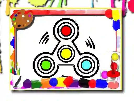 لعبة Fidget Spinner Coloring Book على الانترنت