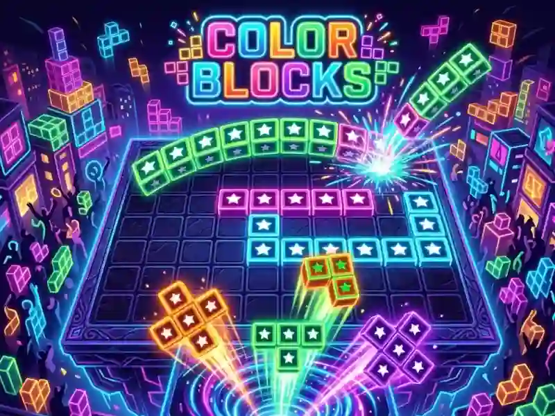 لعبة Color blocks على الانترنت