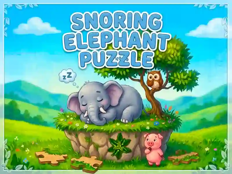 لعبة Snoring Elephant Puzzle على الانترنت