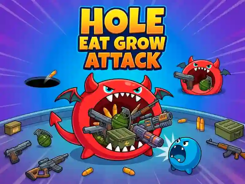 لعبة Hole Eat Grow Attack على الانترنت