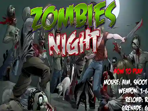 لعبة Zombies Night على الانترنت