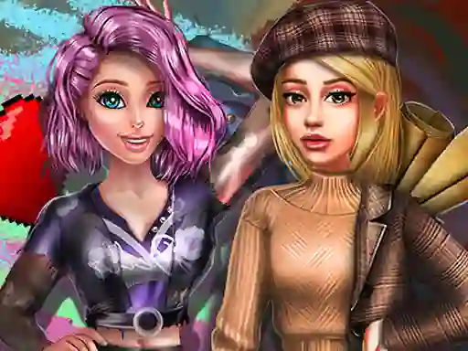 لعبة 2022 Dark Academia to Egirl Dress up على الانترنت