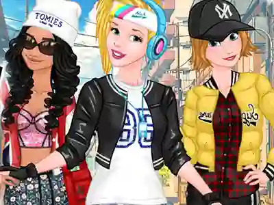 لعبة Princesses Sporty & Funky Day على الانترنت