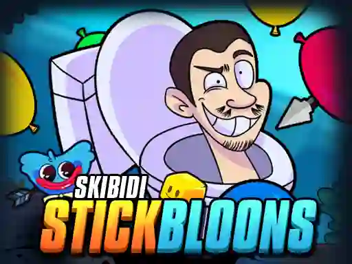 لعبة Skibidi Stick Bloons على الانترنت