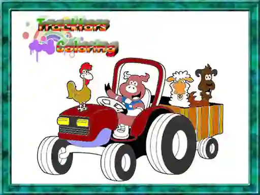 لعبة Tractor Coloring Pages على الانترنت