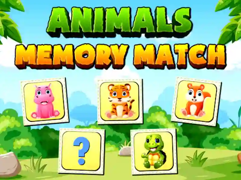 لعبة Animals Memory Match على الانترنت