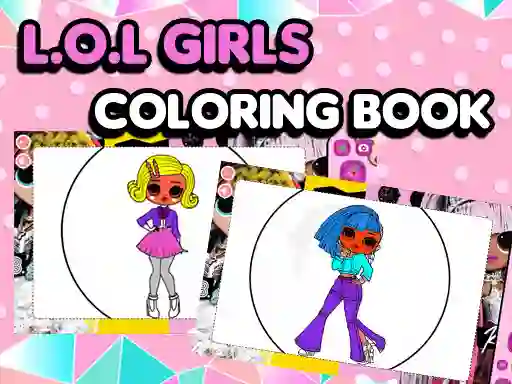 لعبة L.O.L OMG Girls Coloring Book على الانترنت
