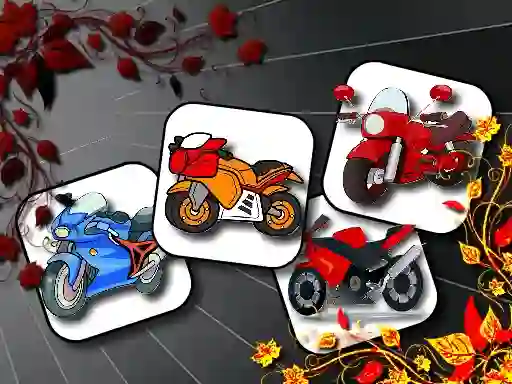 لعبة Cartoon Motorbikes Memory على الانترنت