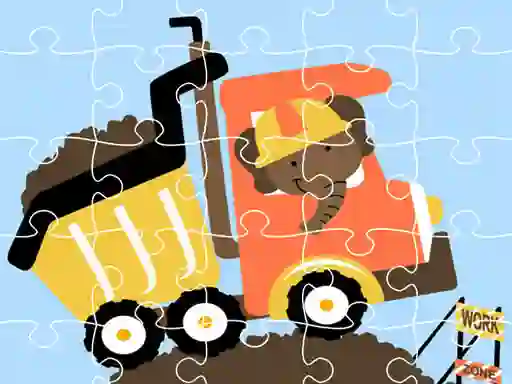 لعبة Dumper Trucks Jigsaw على الانترنت