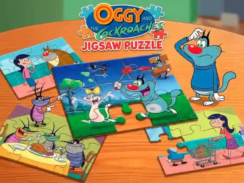 لعبة Oggy and the Cockroaches Jigsaw Puzzle على الانترنت