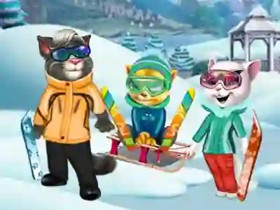 لعبة Cats Winter Fun على الانترنت
