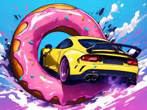 لعبة Roof Car Stunt على الانترنت