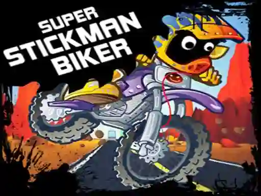 لعبة Super Stickman Biker على الانترنت