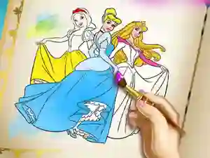 لعبة Princesses Coloring Book على الانترنت
