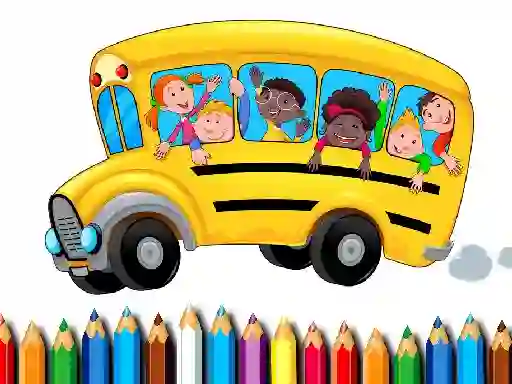 لعبة School Bus Coloring Book على الانترنت