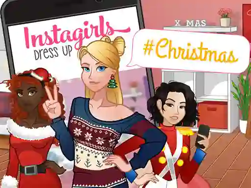 لعبة InstaGirls Christmas Dress Up على الانترنت
