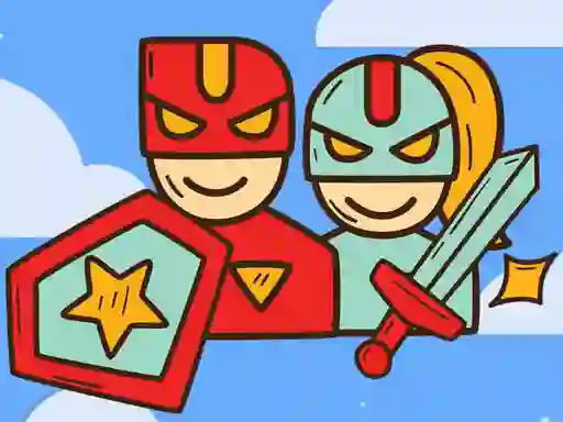 لعبة Super Warrior Match 3 على الانترنت