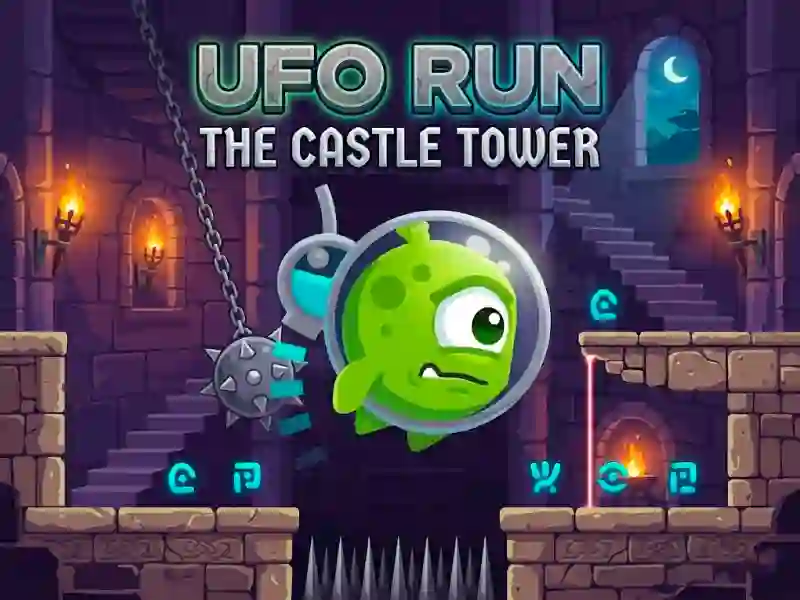 لعبة Ufo Run The castle tower على الانترنت