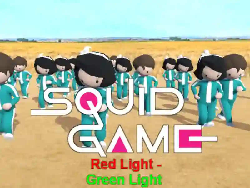 لعبة Squid game: Green Light, Red Light على الانترنت