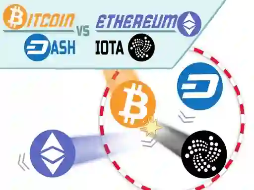 لعبة Bitcoin vs Ethereum على الانترنت