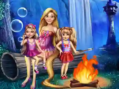 لعبة Gorgeous Twins Spring Camp على الانترنت
