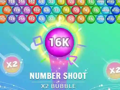 لعبة Number Shoot x 2 bubble على الانترنت