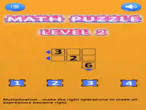 لعبة Math puzzle على الانترنت