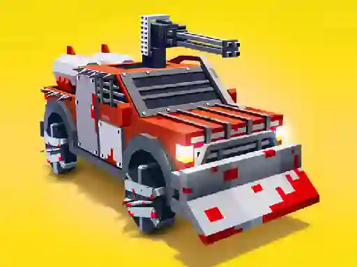 لعبة Zombie Derby Blocky Roads على الانترنت