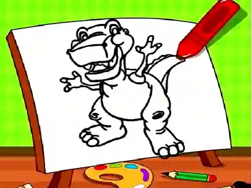 لعبة Easy Kids Coloring Dinosaur على الانترنت