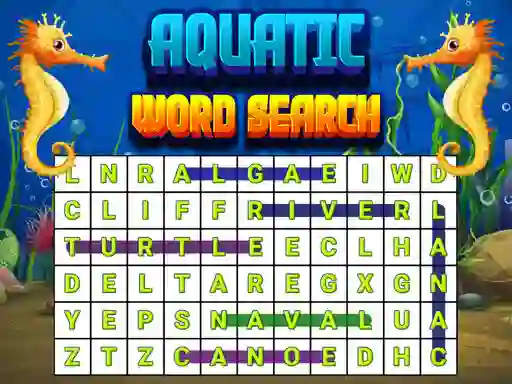 لعبة Aquatic Word Search على الانترنت