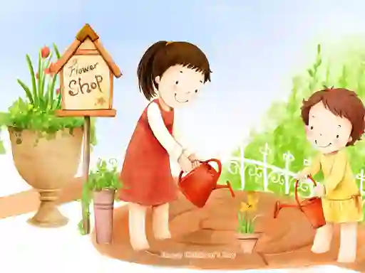 لعبة Cartoon Childrens Day Puzzle على الانترنت