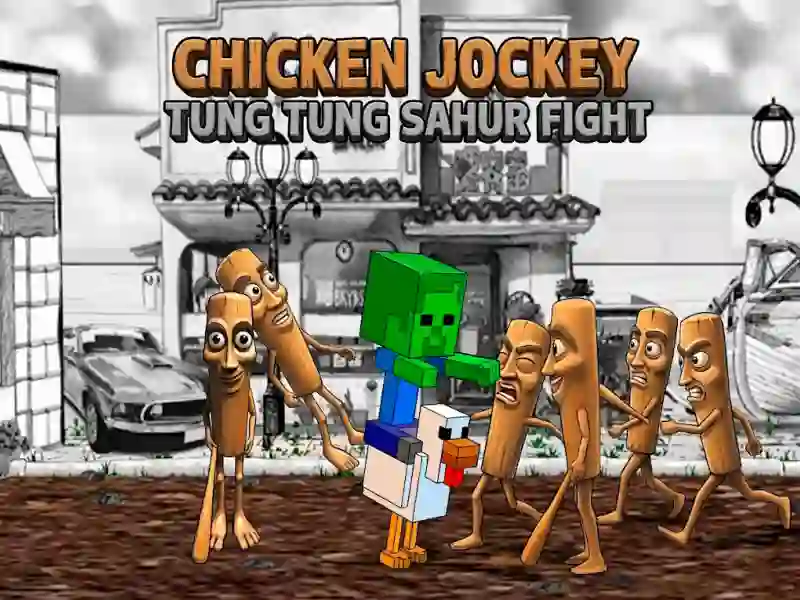 لعبة Chicken Jockey Tung Tung Sahur Fight على الانترنت