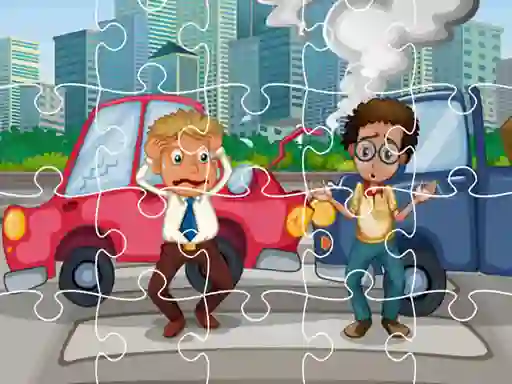 لعبة Crash Car Jigsaw على الانترنت
