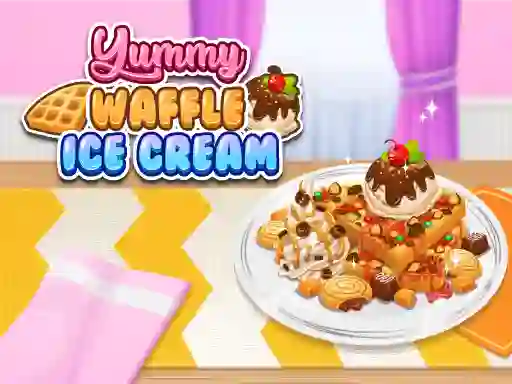 لعبة Yummy Waffle Ice Cream على الانترنت