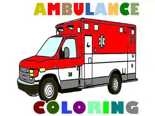 لعبة Ambulance Trucks Coloring Pages على الانترنت