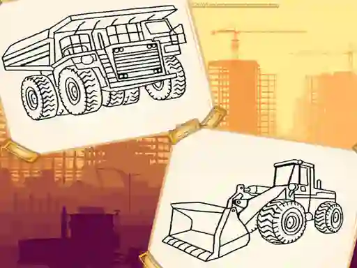 لعبة Construction Trucks Coloring على الانترنت
